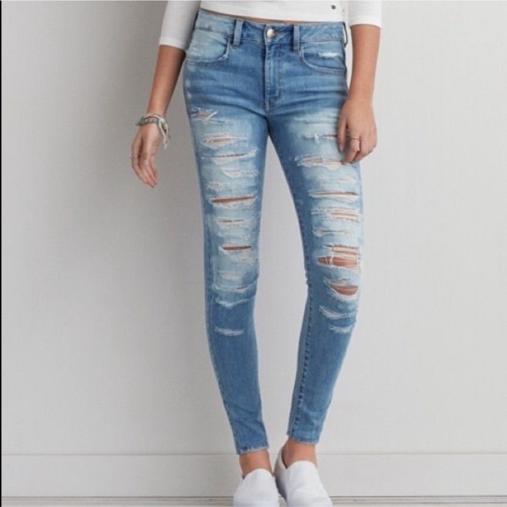 American Eagle Ripped Skinny Jeans